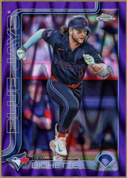 2025 Topps Chrome Purple RayWave Refractors #101 Bo Bichette