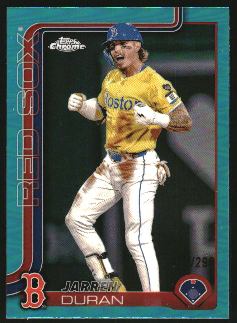 2025 Topps Chrome Aqua Refractors #79 Jarren Duran
