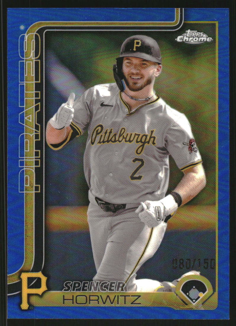 2025 Topps Chrome Blue Refractors #243 Spencer Horwitz /150