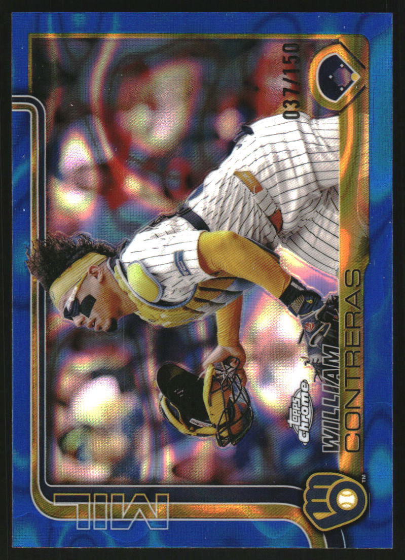 2025 Topps Chrome Blue Lava Refractors #25 William Contreras /150