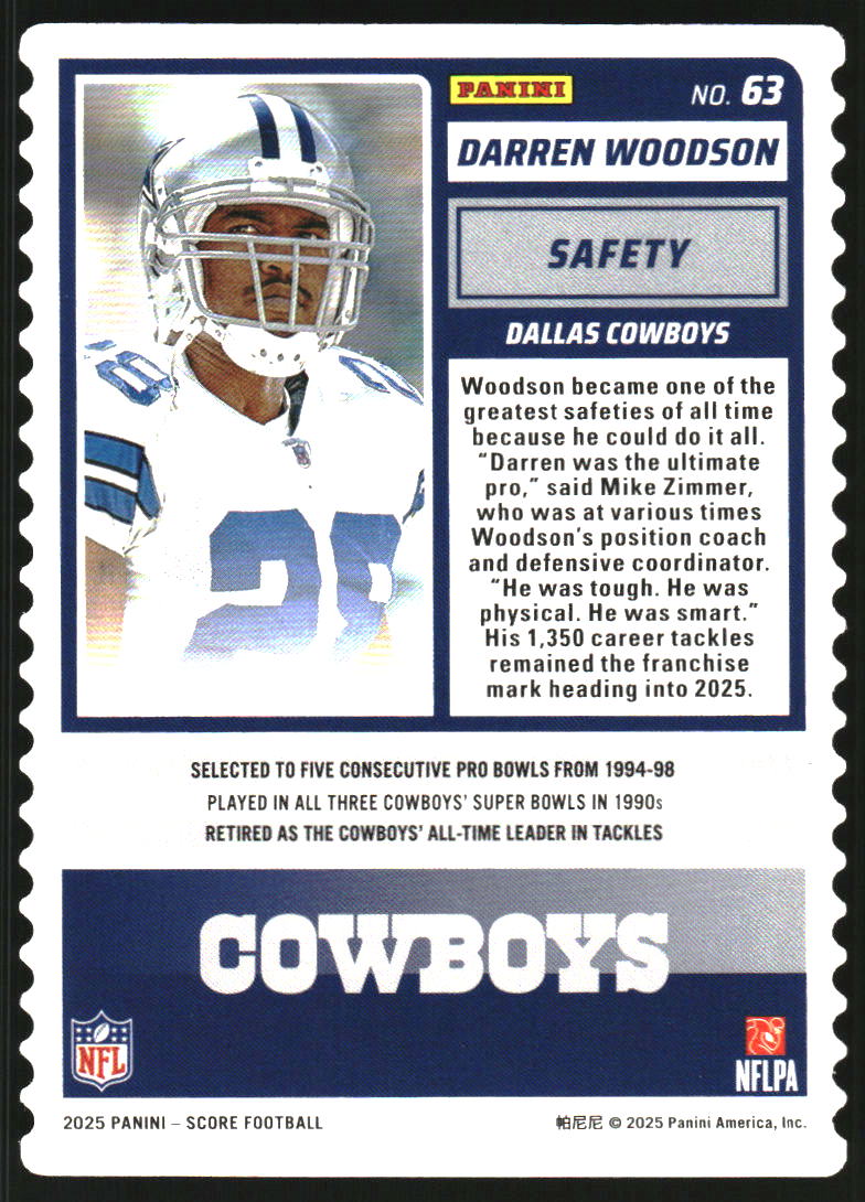 2025 Score Die-Cut #63 Darren Woodson