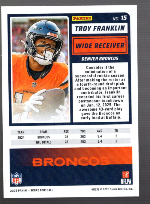 B7420- 2025 Rillen Fußball Einsatz Karten G2 -du Pick- 15 + Gratis US Schiff - Bild 11 von 46