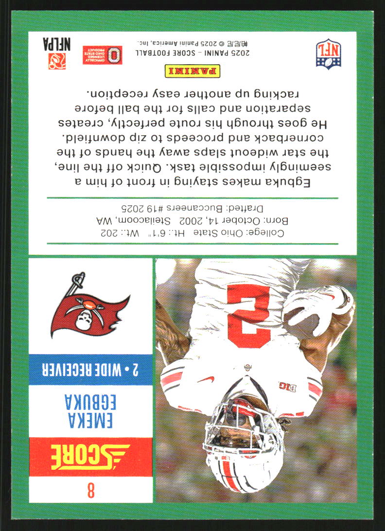 2025 Score Anniversary Rookie #8 Emeka Egbuka