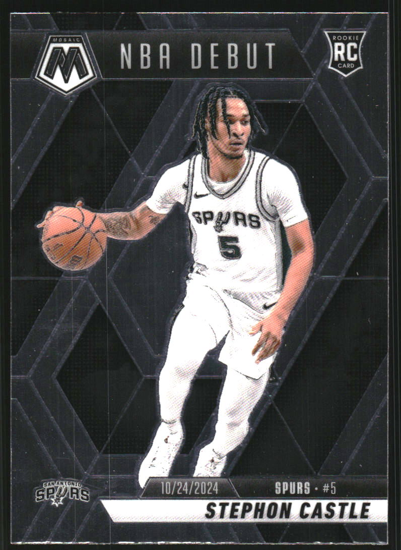 2024-25 Panini Mosaic #267 Stephon Castle NBA Debut