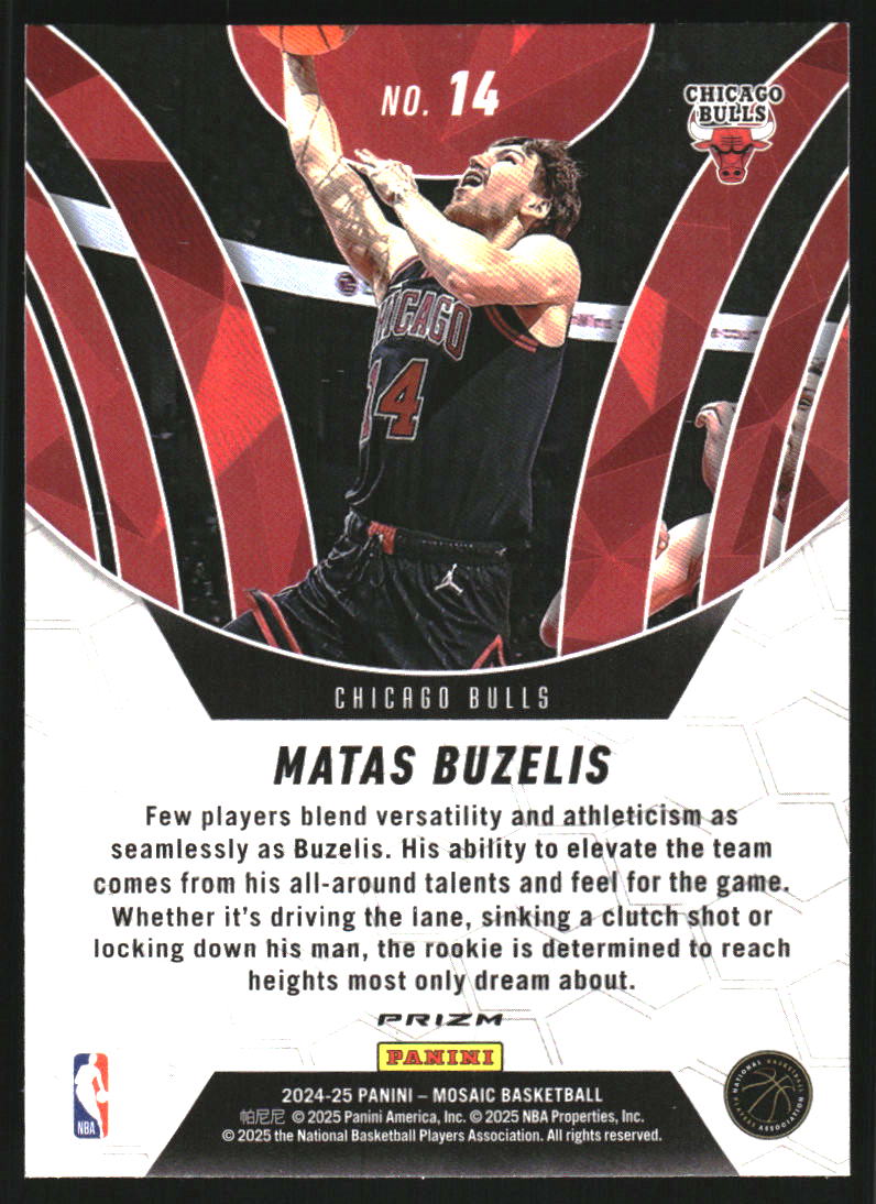 2024-25 Panini Mosaic Elevate Mosaic #14 Matas Buzelis