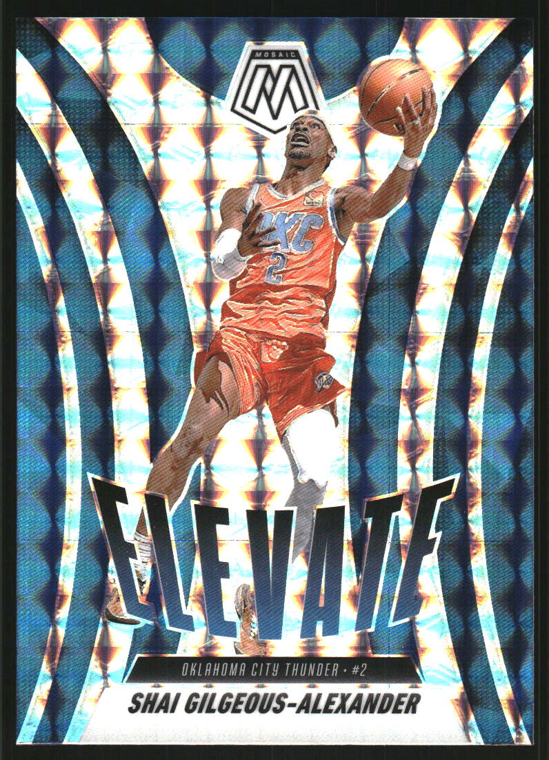 2024-25 Panini Mosaic Elevate Mosaic #25 Shai Gilgeous-Alexander
