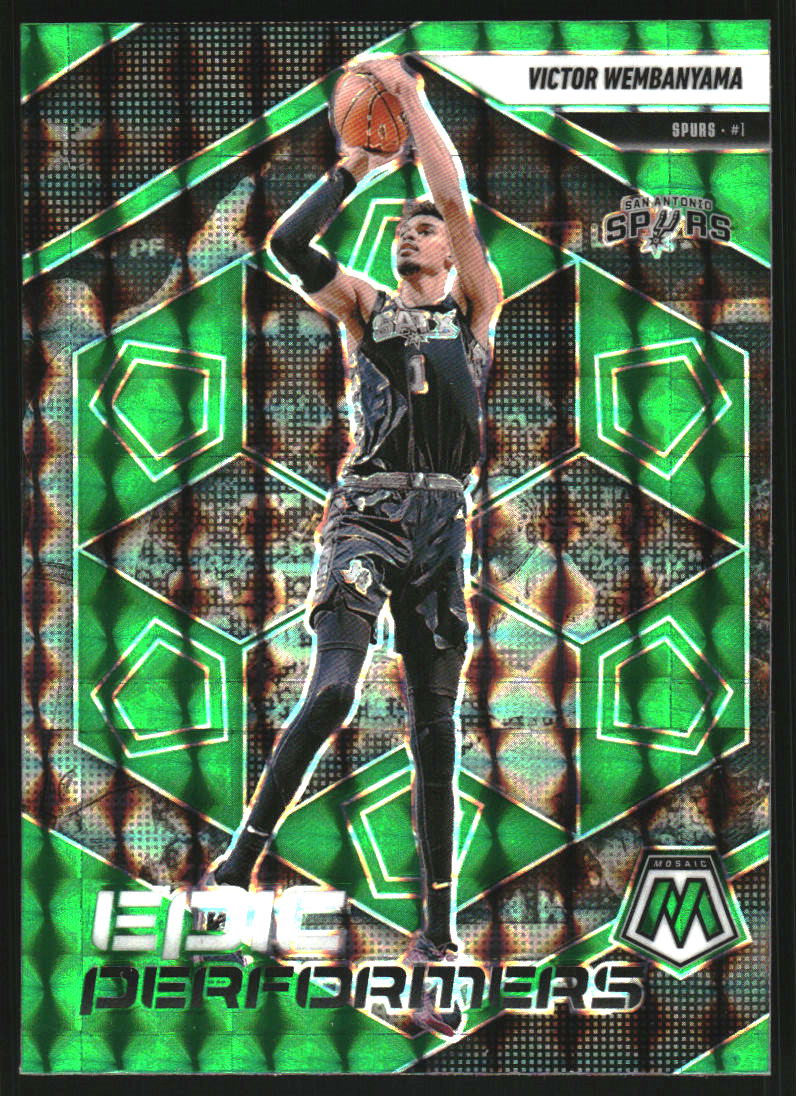 2024-25 Panini Mosaic Epic Performers Mosaic Green #1 Victor