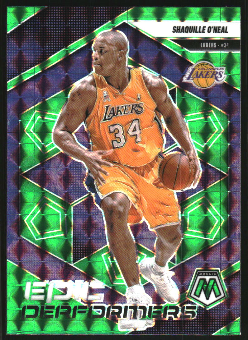 2024-25 Panini Mosaic Epic Performers Mosaic Green #16 Shaquille O