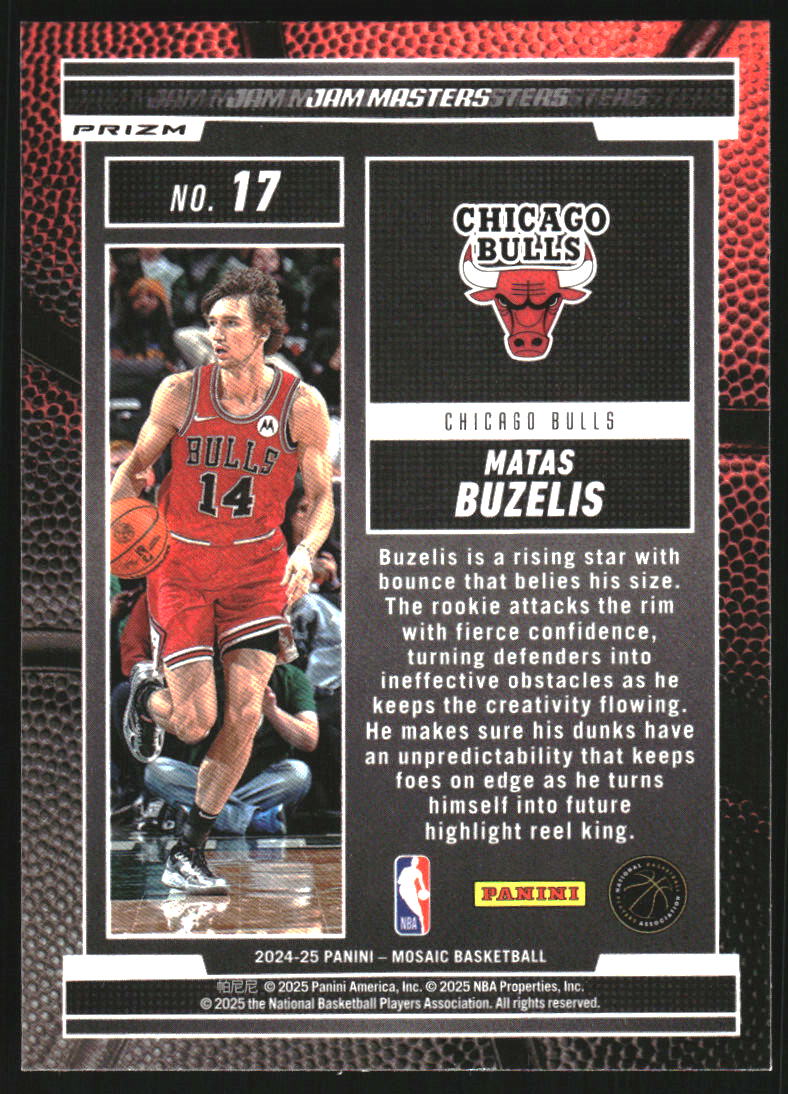 2024-25 Panini Mosaic Jam Masters Mosaic #17 Matas Buzelis