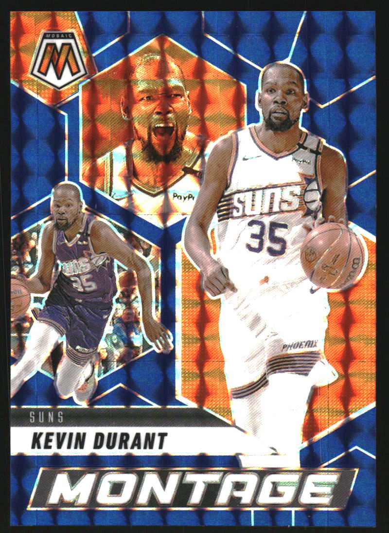 2024-25 Panini Mosaic Montage Mosaic Blue #1 Kevin Durant