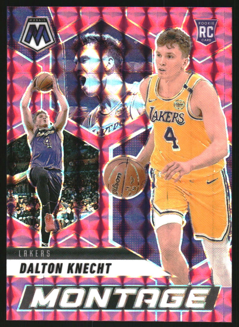 2024-25 Panini Mosaic Montage Mosaic Pink #27 Dalton Knecht