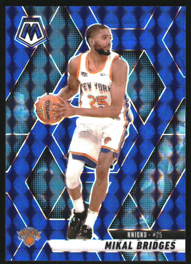 2024-25 Panini Mosaic Mosaic Blue #41 Mikal Bridges