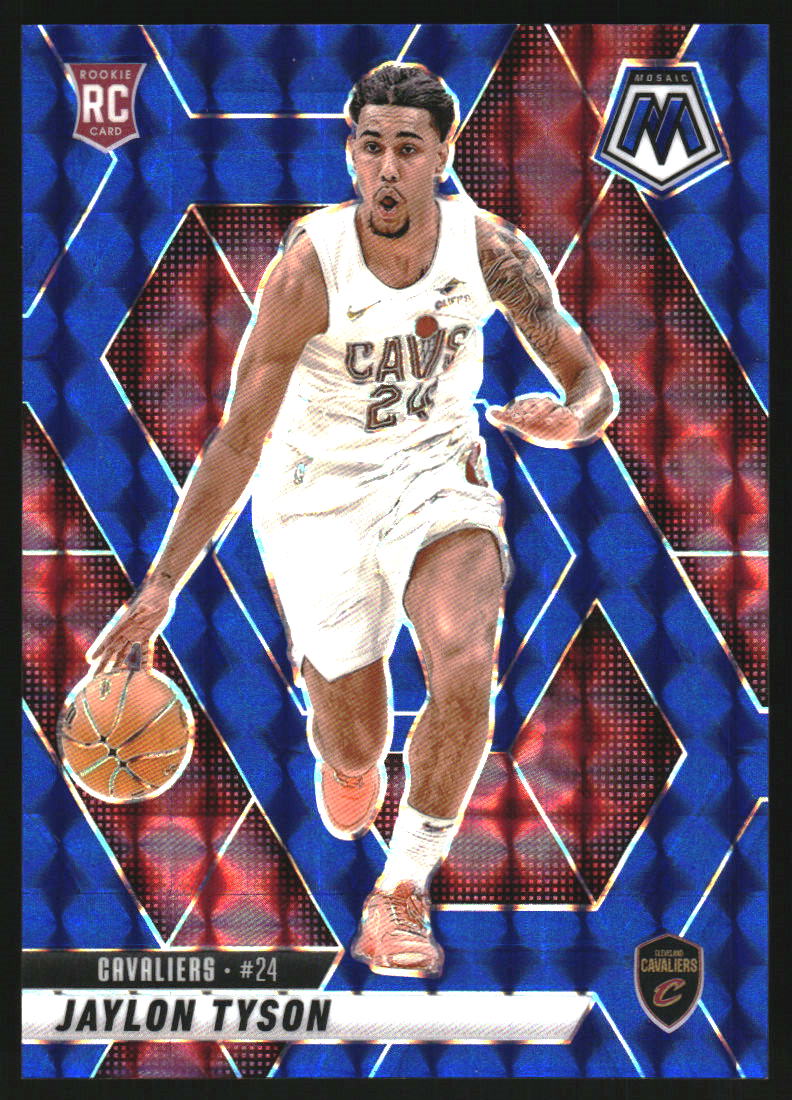 2024-25 Panini Mosaic Mosaic Blue #217 Jaylon Tyson /199