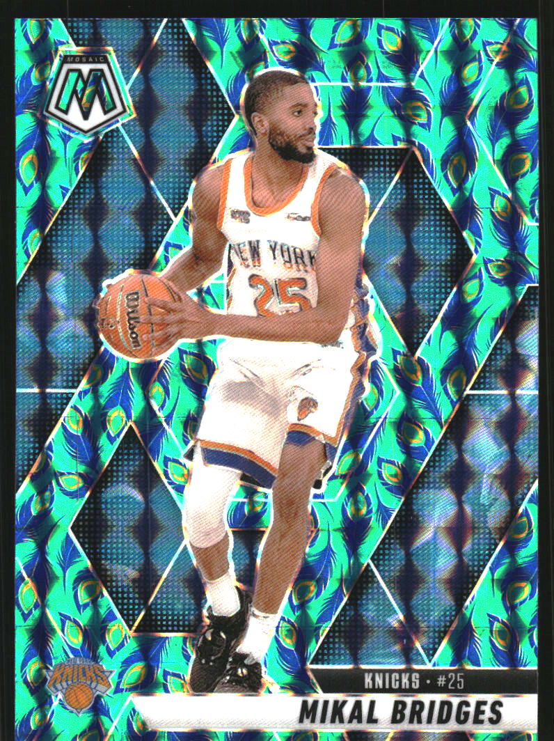 2024-25 Panini Mosaic Mosaic Choice Peacock #41 Mikal Bridges