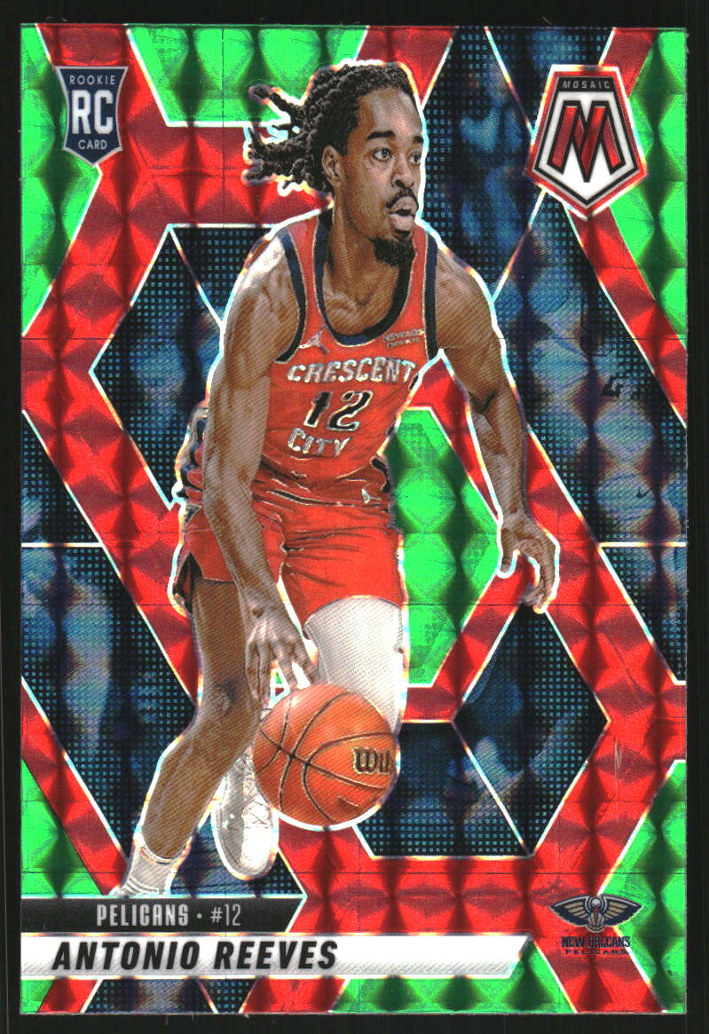 2024-25 Panini Mosaic Mosaic Choice Red and Green #237 Antonio Reeves