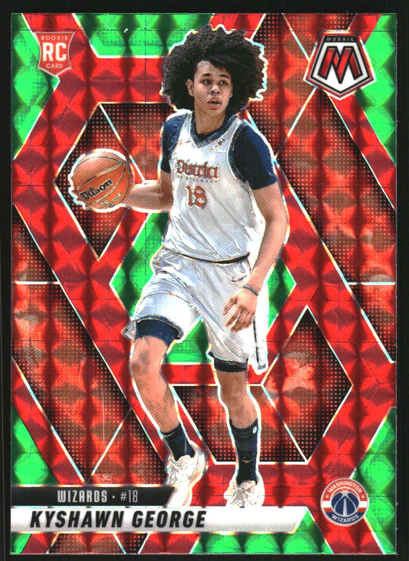 2024-25 Panini Mosaic Mosaic Choice Red and Green #247 Kyshawn George