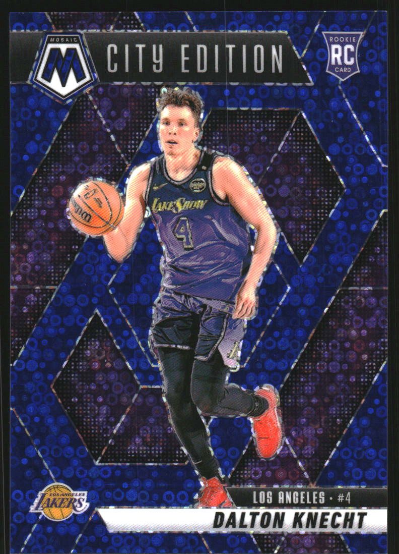 2024-25 Panini Mosaic Mosaic Fast Break Blue #271 Dalton Knecht City Edition /85