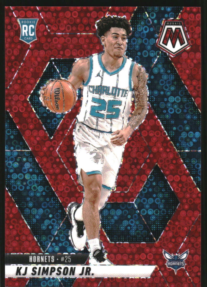 2024-25 Panini Mosaic Mosaic Fast Break Red #239 KJ Simpson Jr