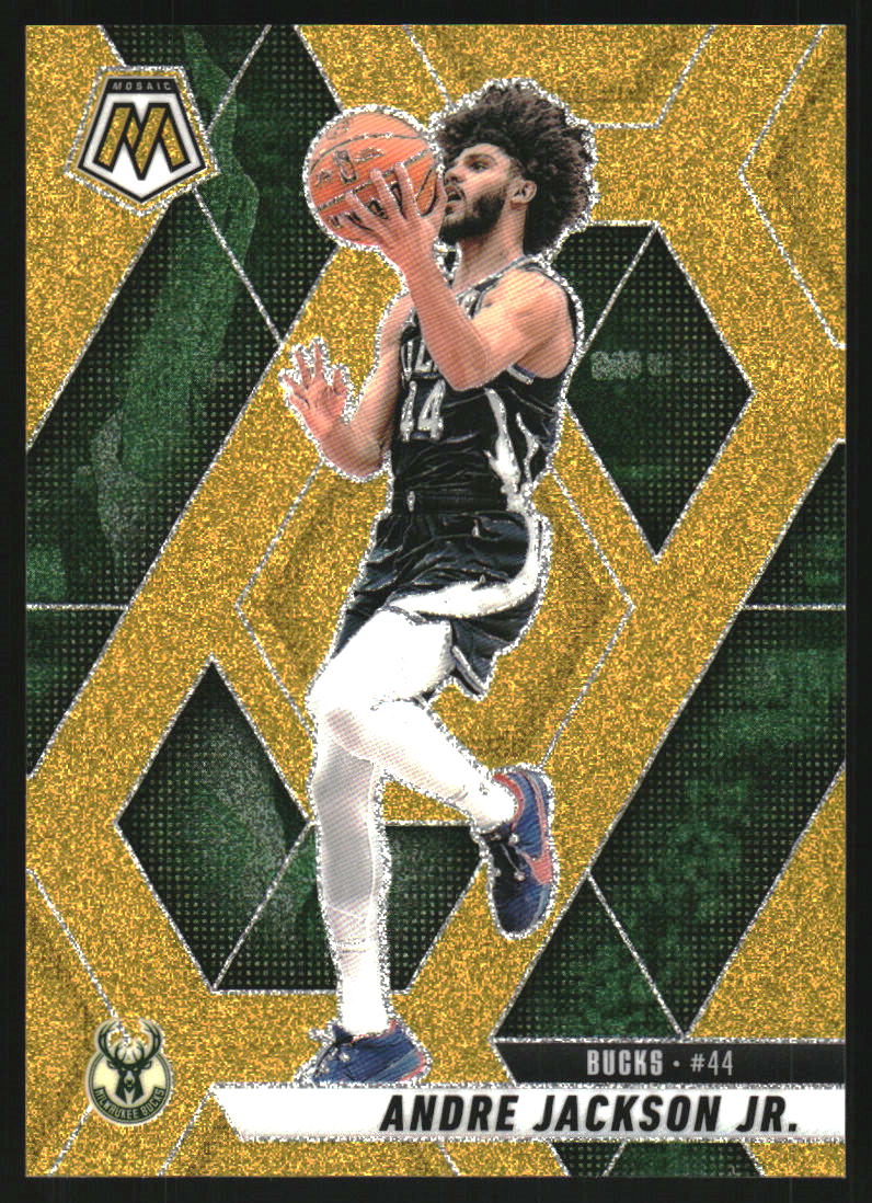 2024-25 Panini Mosaic Mosaic Gold Glitter #181 Andre Jackson Jr.