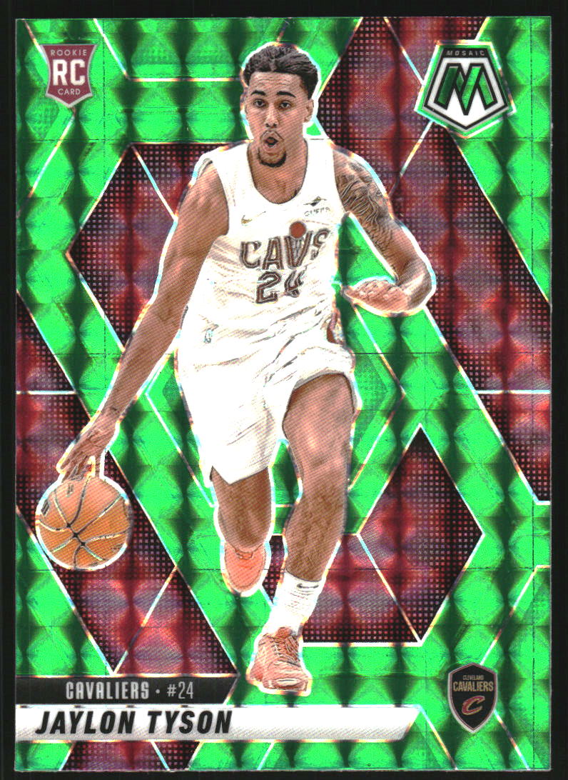 2024-25 Panini Mosaic Mosaic Green #217 Jaylon Tyson