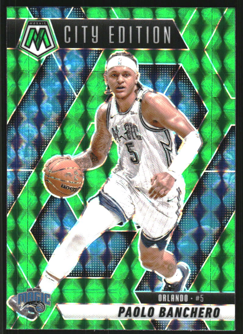 2024-25 Panini Mosaic Mosaic Green #283 Paolo Banchero City Edition