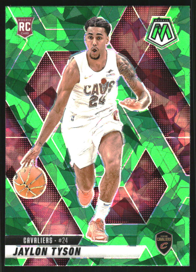 2024-25 Panini Mosaic Mosaic Green Ice #217 Jaylon Tyson