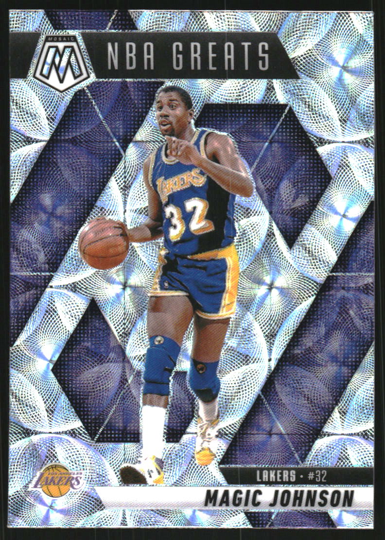 2024-25 Panini Mosaic Mosaic International #296 Magic Johnson Greats