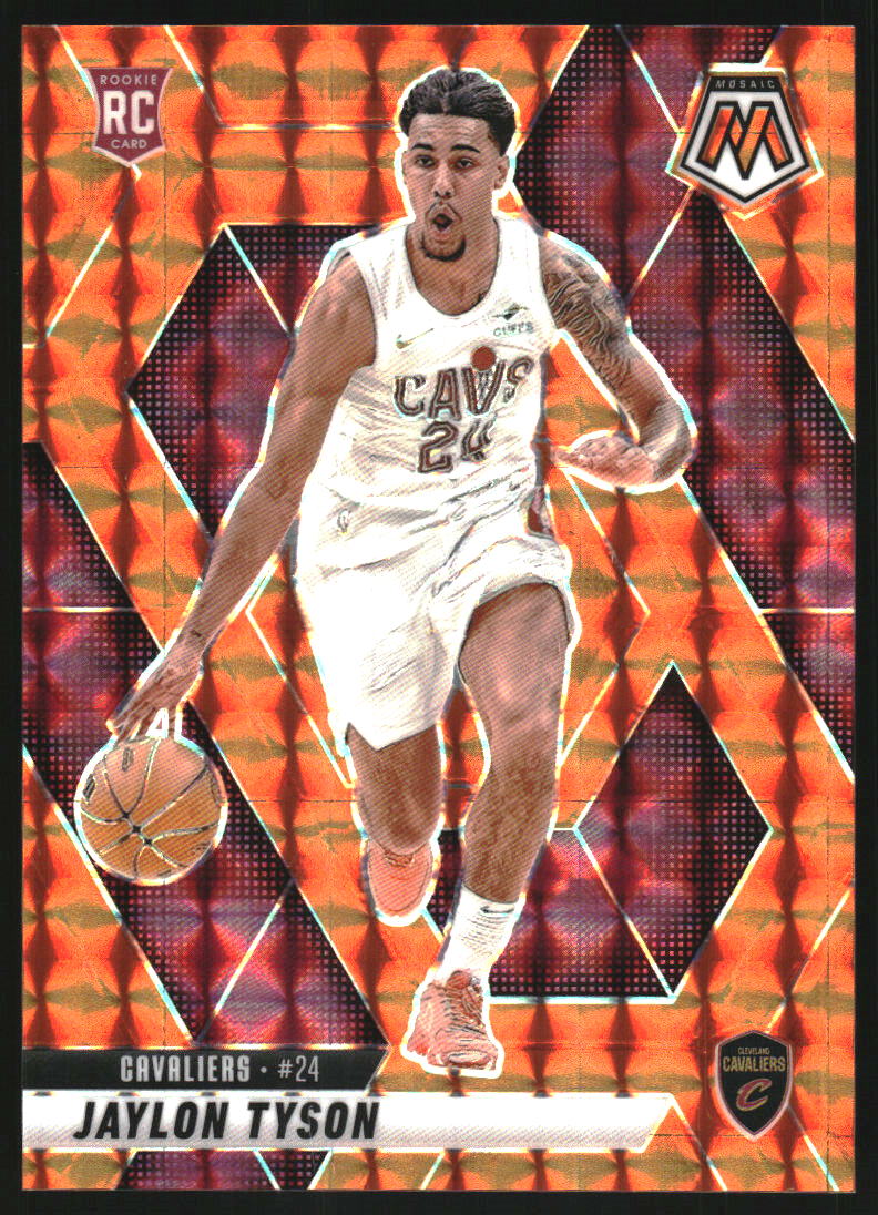 2024-25 Panini Mosaic Mosaic Orange #217 Jaylon Tyson