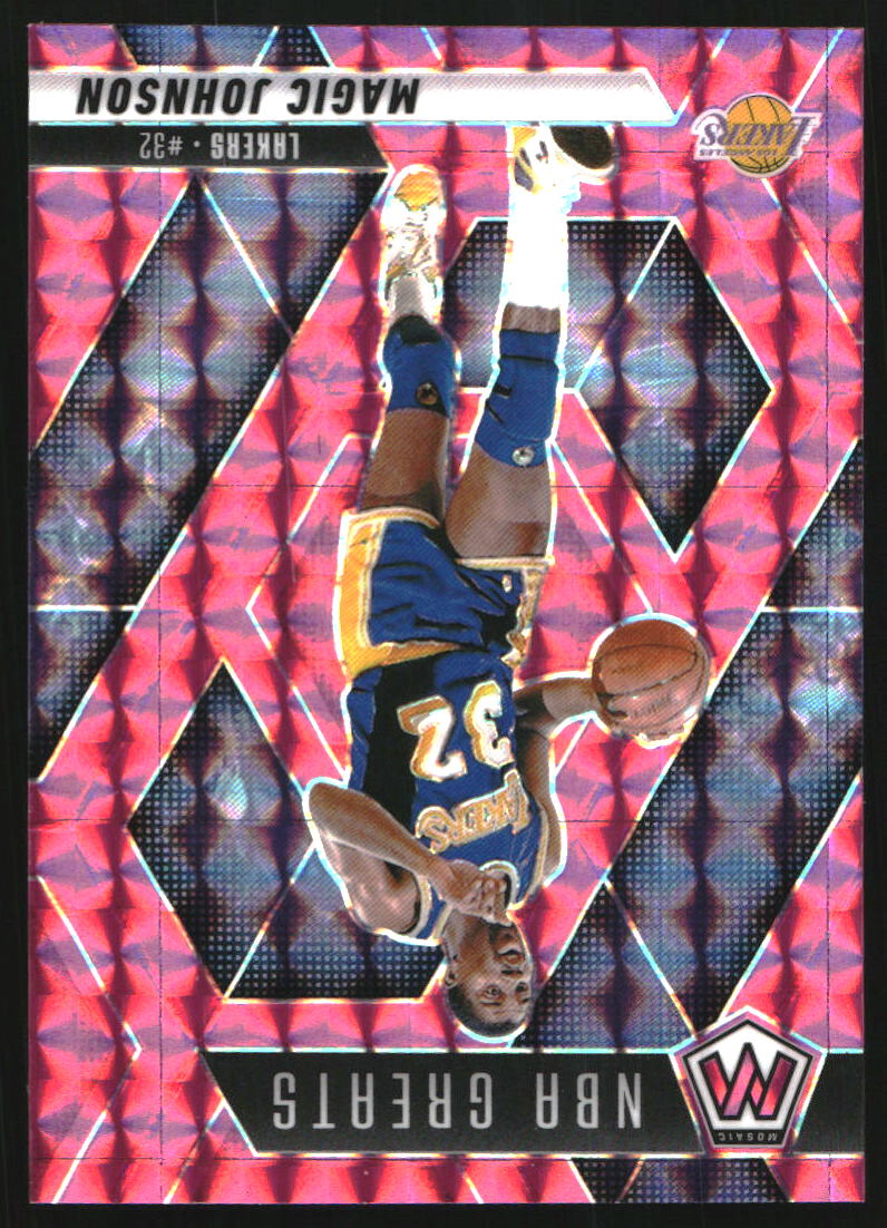 2024-25 Panini Mosaic Mosaic Pink #296 Magic Johnson/Greats