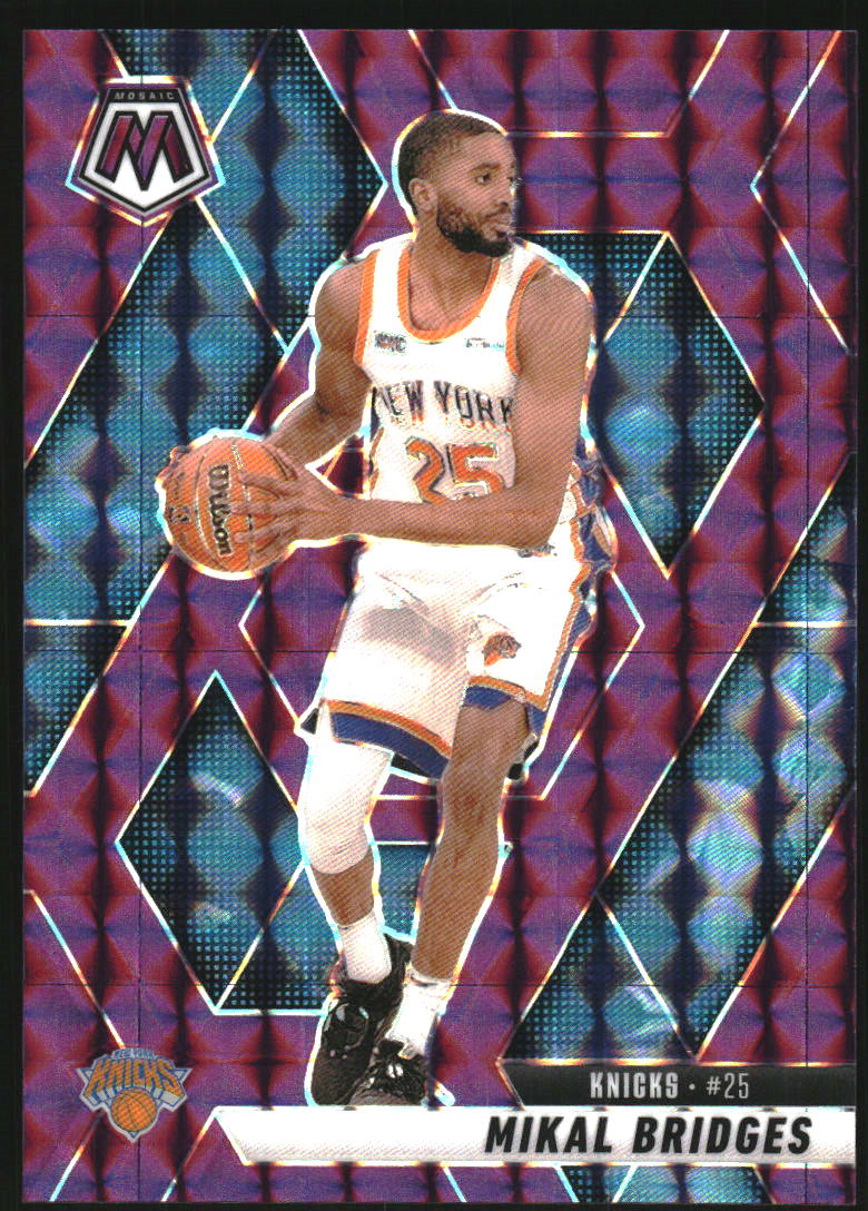 2024-25 Panini Mosaic Mosaic Purple #41 Mikal Bridges
