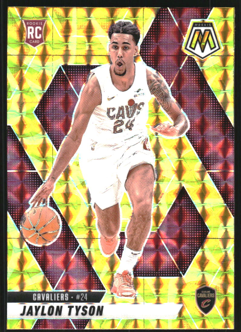 2024-25 Panini Mosaic Mosaic Reactive Yellow #217 Jaylon Tyson
