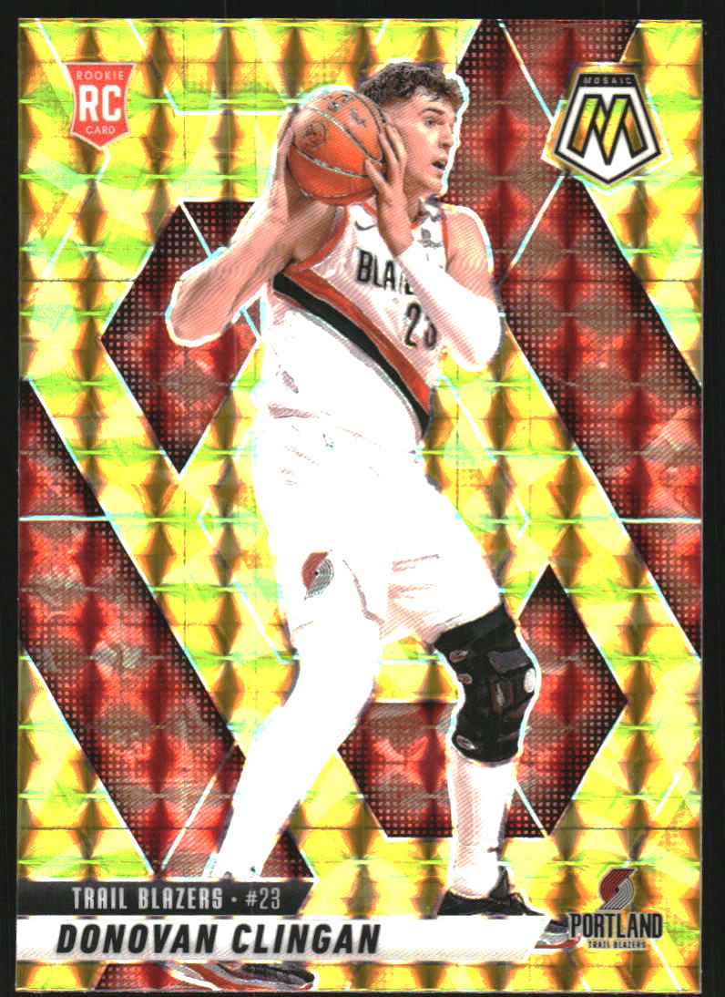 2024-25 Panini Mosaic Mosaic Reactive Yellow #247 Kyshawn George