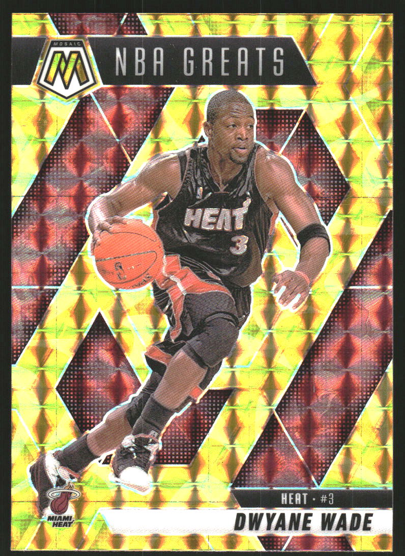 2024-25 Panini Mosaic Mosaic Reactive Yellow #300 Dwyane Wade
