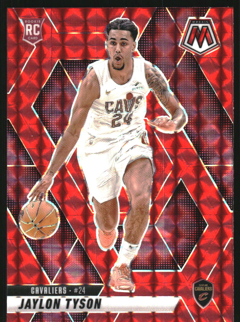 2024-25 Panini Mosaic Mosaic Red #217 Jaylon Tyson