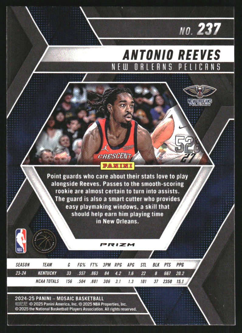2024-25 Panini Mosaic Premium #237 Antonio Reeves
