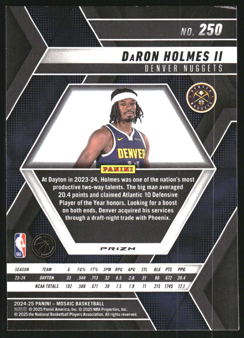 2024-25 Panini Mosaic Premium #250 DaRon Holmes II