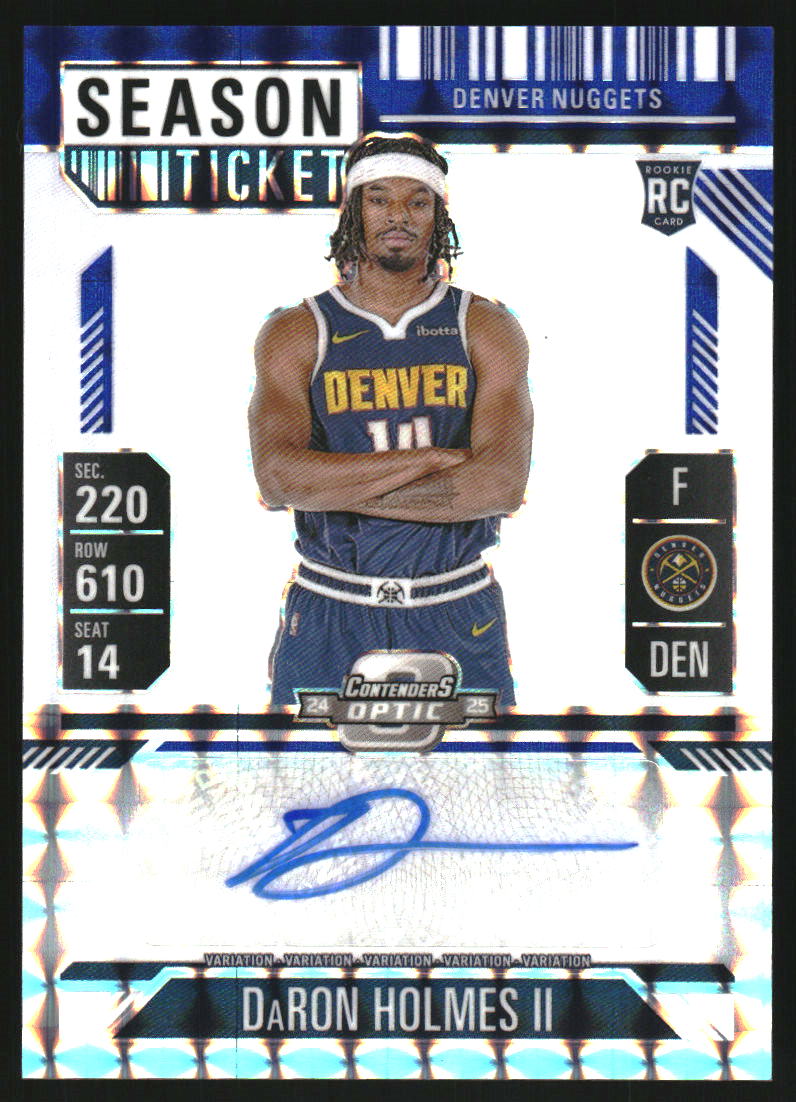 2024-25 Panini Mosaic Rookie Variation Season Ticket Signatures