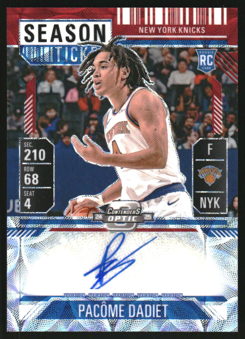 2024-25 Panini Mosaic Rookie Variation Season Ticket Signatures