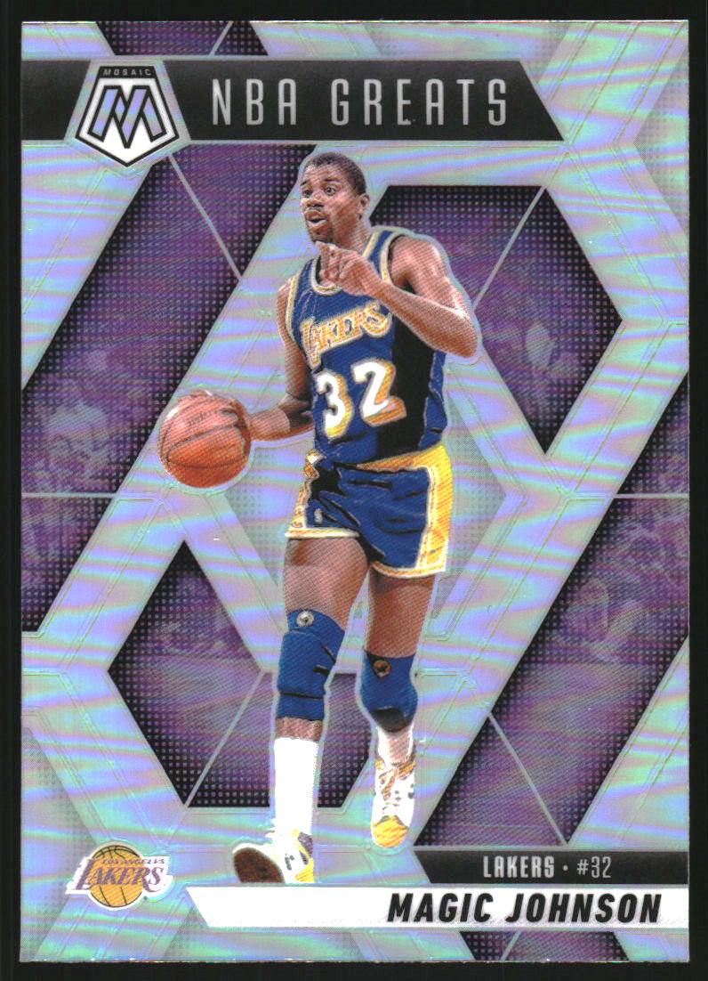 2024-25 Panini Mosaic Silver #296 Magic Johnson Greats