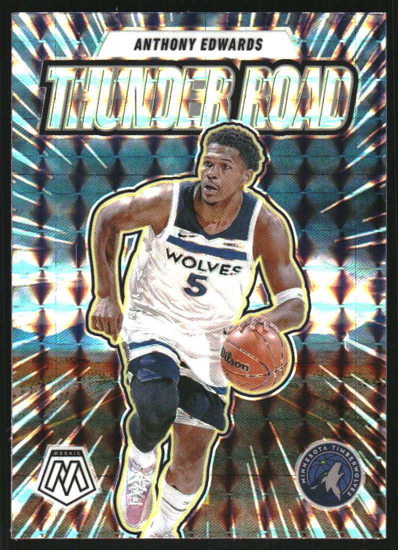 2024-25 Panini Mosaic Thunder Road Mosaic #4 Anthony Edwards on 