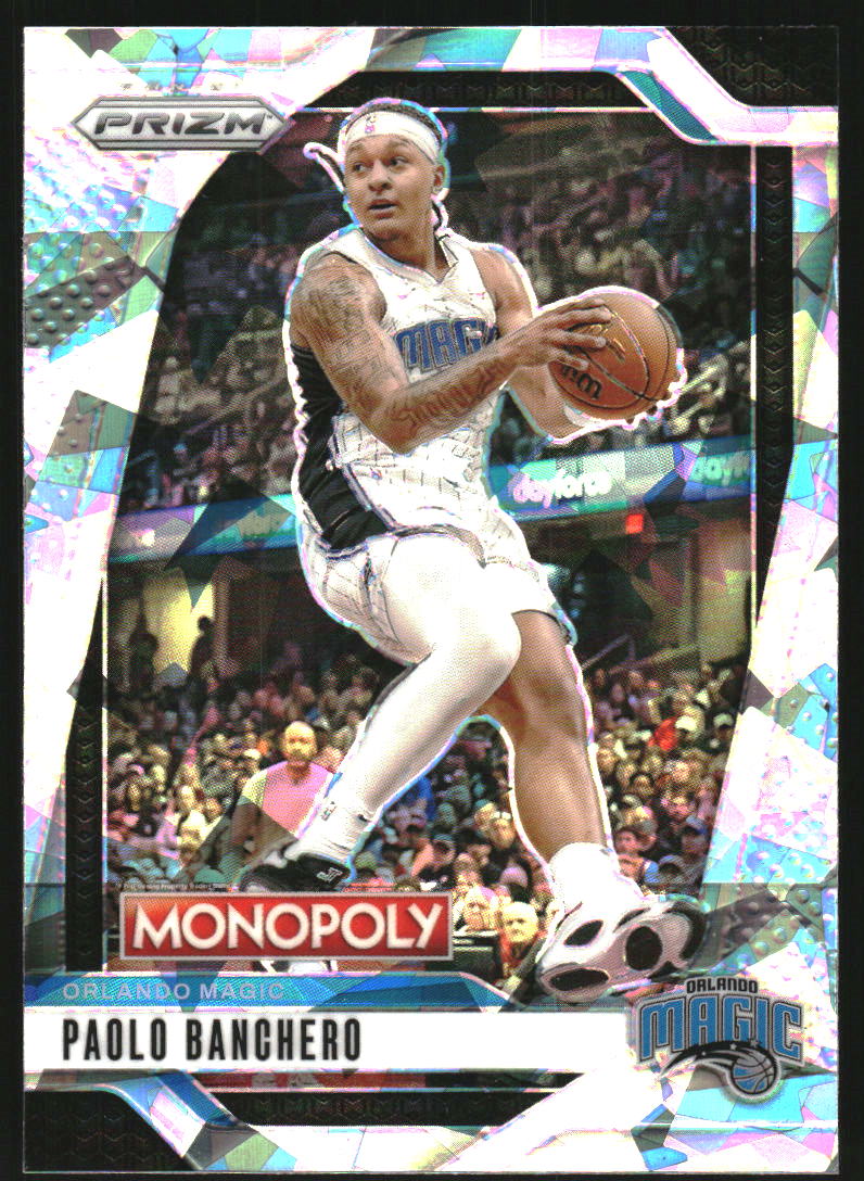 2024-25 Panini Prizm Monopoly White Cracked Ice #46 Paolo Banchero