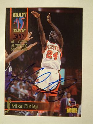 1995 Signature Rookies Draft Day Signatures #10 Michael Finley/1050