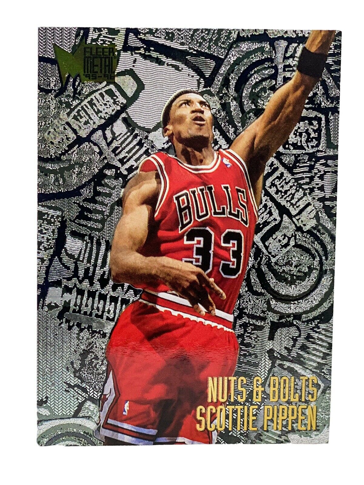 SCOTTIE PIPPEN ~ 1995-96 Fleer Metal Basketball Trading Card #216 Nuts ...