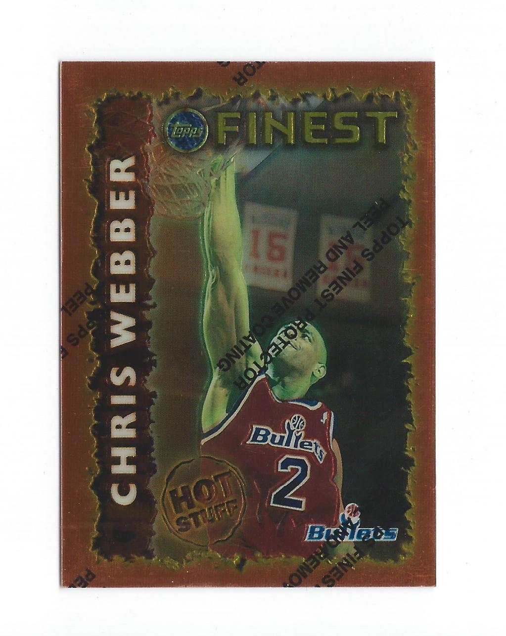 1995-96 Finest Hot Stuff #HS13 Chris Webber