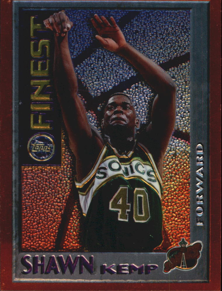 Carte Basket NBA Topps Finest 1995-96 - Shawn Kemp REFRACTORS N°159 - État Near Mint