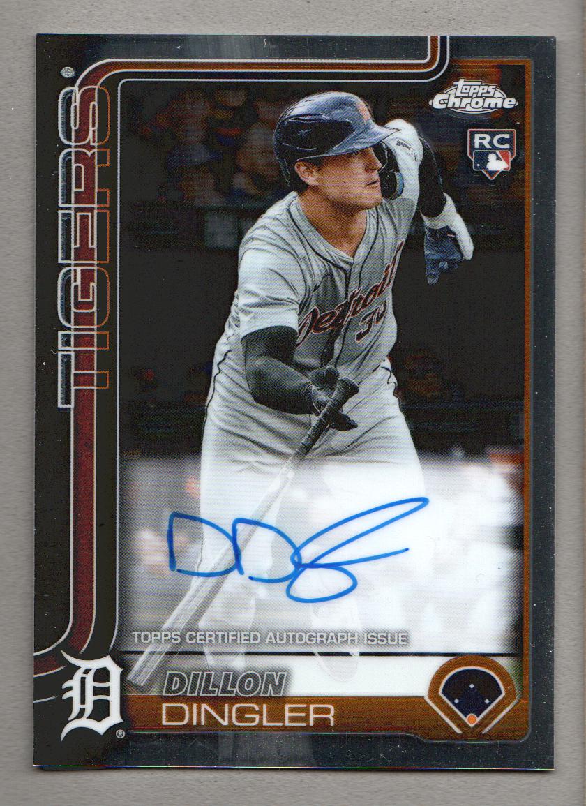 2025 Topps Chrome Baseball Rookie Autographs #RA-DD Dillon Dingler 