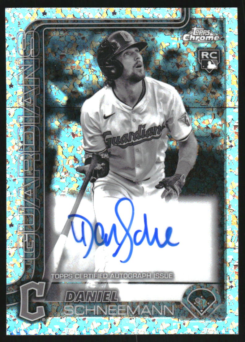 2025 Topps Chrome Rookie Autographs Black and White Mini-Diamond Refractors #RADS Daniel Schneemann Auto