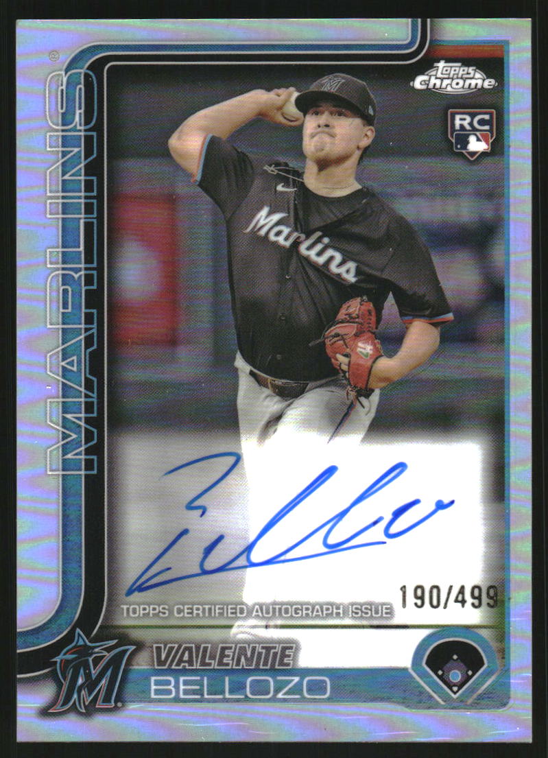 2025 Topps Chrome Rookie Autographs Refractors #RAVB Valente Bellozo