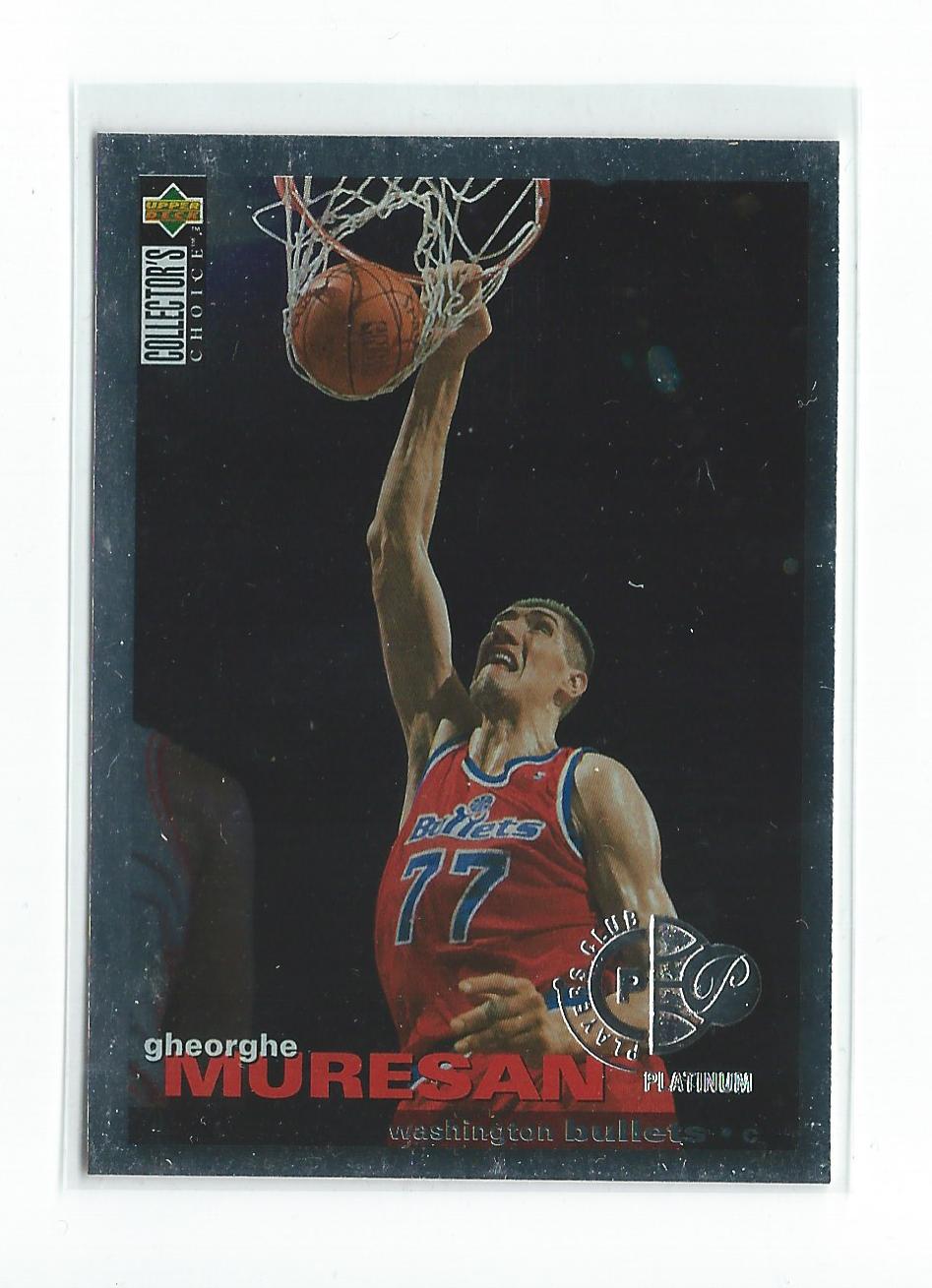 1995-96 Collector's Choice Player's Club Platinum #77 Gheorghe Muresan