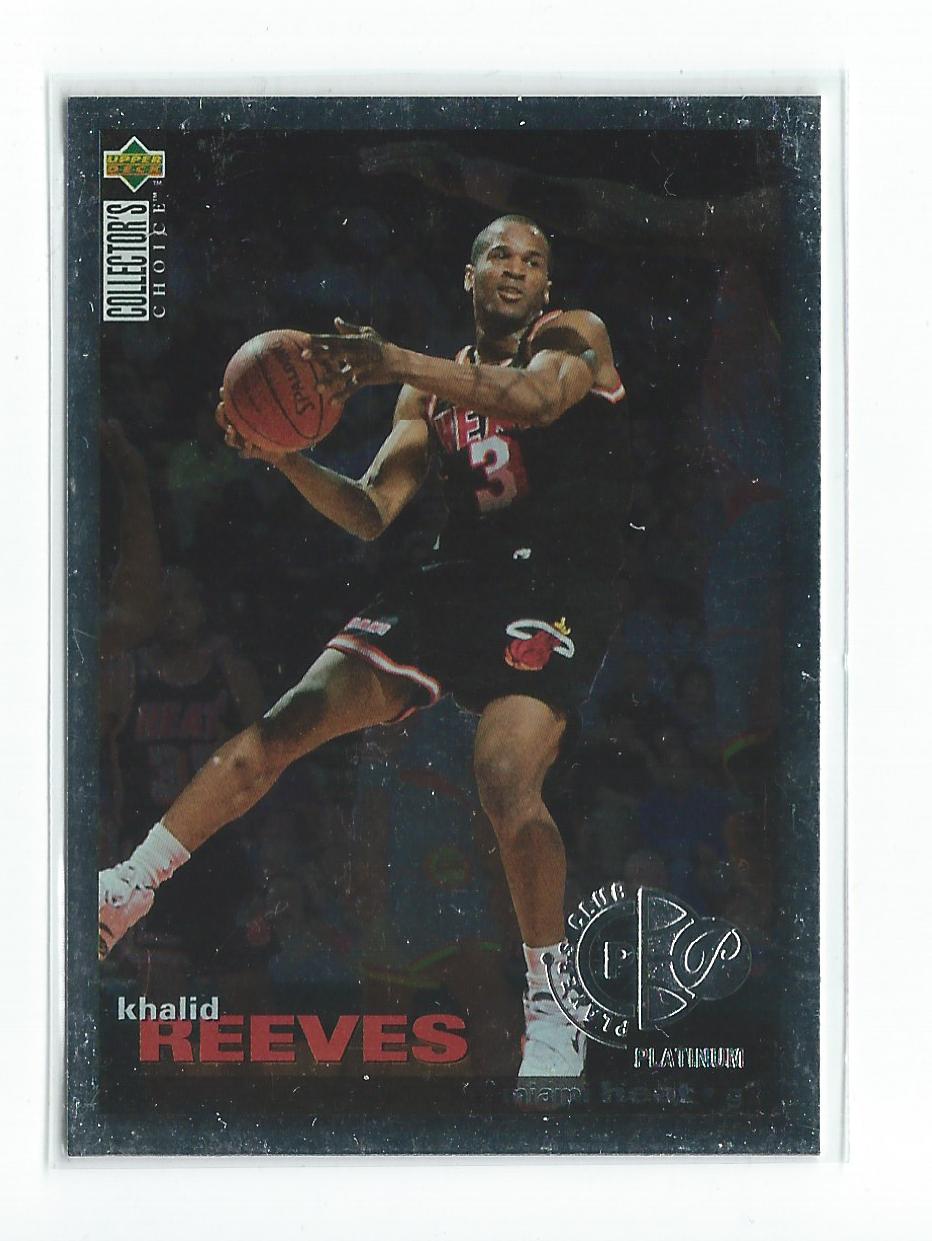 1995-96 Collector's Choice Player's Club Platinum #136 Khalid Reeves
